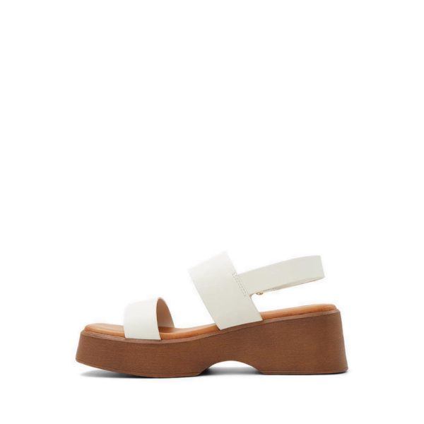 Thilda Wedge Sandals - White Online Sale