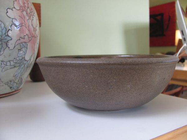 Ceramics: Toshiko Takaezu Bowl with Interior Design - 7  diameter x 2.25  high. Online Sale