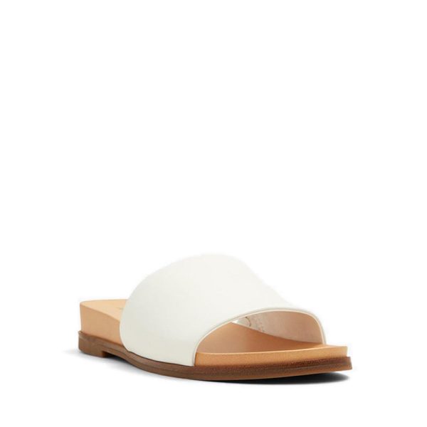 Elina Flat Sandals - White Discount