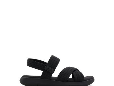 Kev Flat Sandals - Black For Cheap