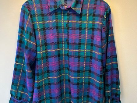 80 s Plaid Button Up | L Online Hot Sale