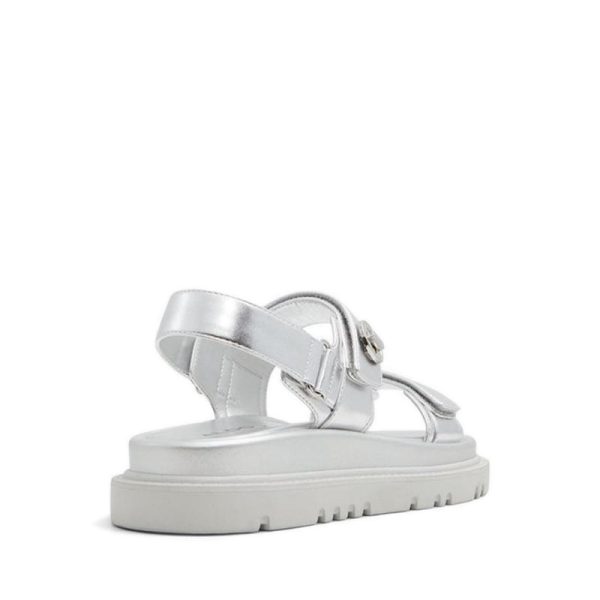 Linette Flat Sandals - Silver For Cheap