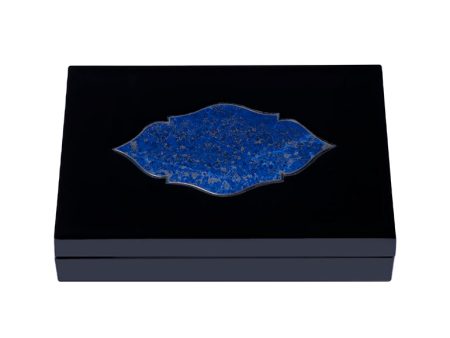 Crystal box with antique marble “Blue  Online Sale