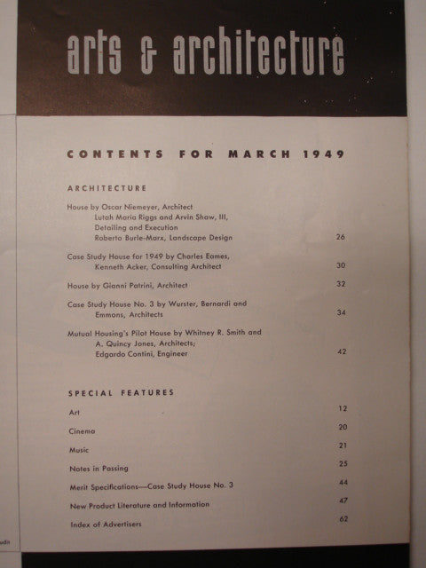 Book: arts & architecture, March 1949 Discount