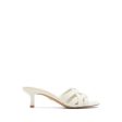 Etharedan Heeled Sandals - White Bone For Cheap