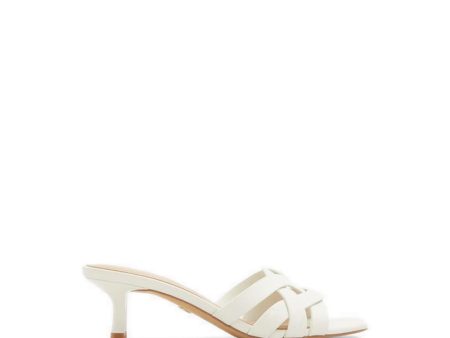 Etharedan Heeled Sandals - White Bone For Cheap