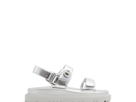 Linette Flat Sandals - Silver For Cheap