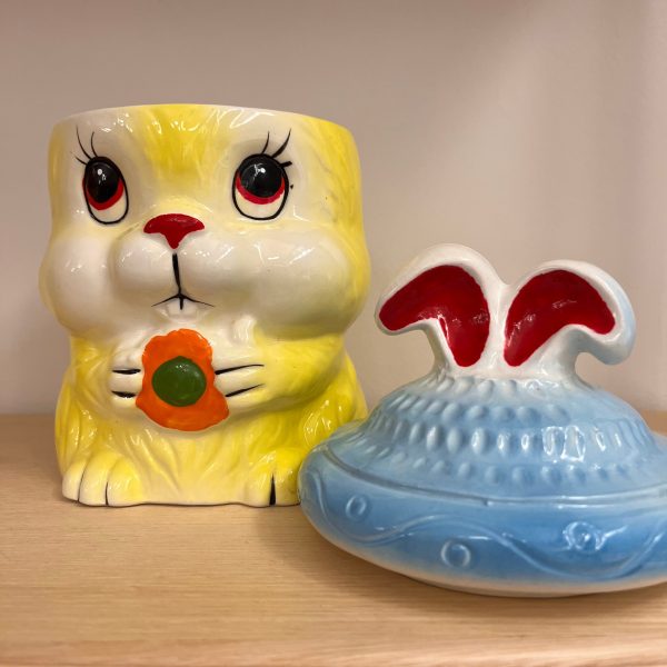 Yellow Bunny Cookie Jar For Discount