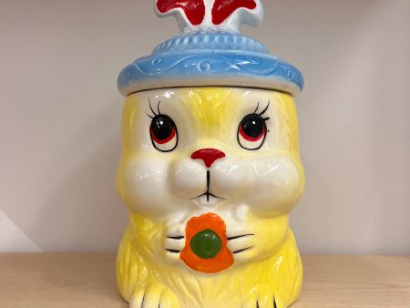 Yellow Bunny Cookie Jar For Discount