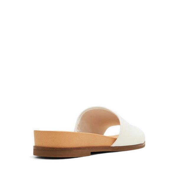 Elina Flat Sandals - White Discount