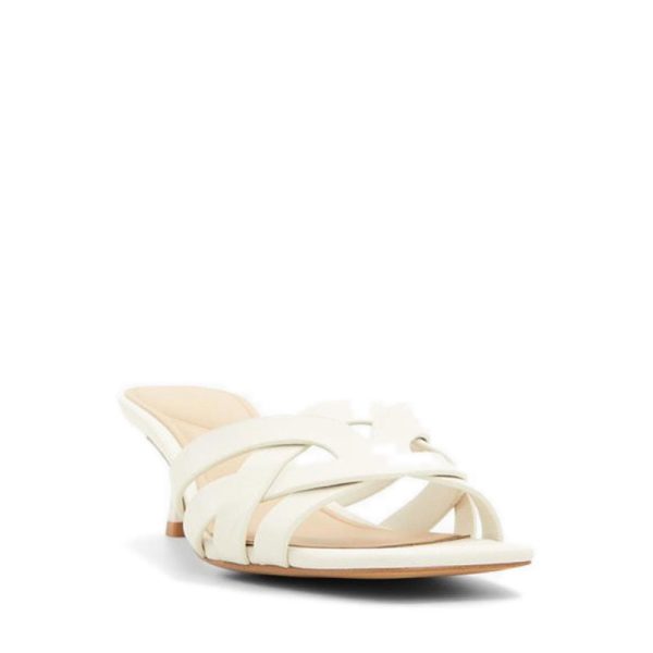 Etharedan Heeled Sandals - White Bone For Cheap