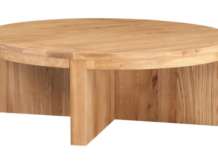 Folke Oak Coffee Table | Round For Sale