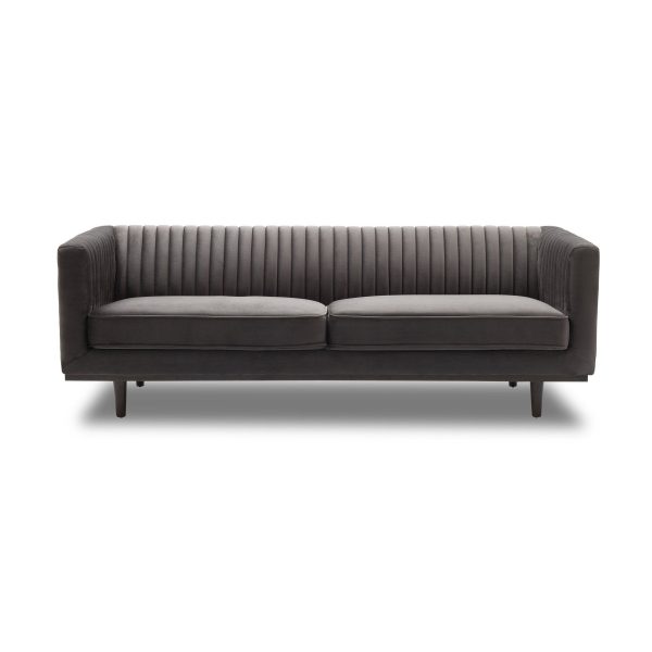 Sage Sofa | Stone Grey Velvet Online Hot Sale