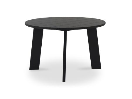 Delta Round Outdoor Dining Table | Black Online