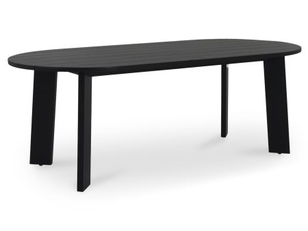 Delta Oval Outdoor Dining Table | Black Sale