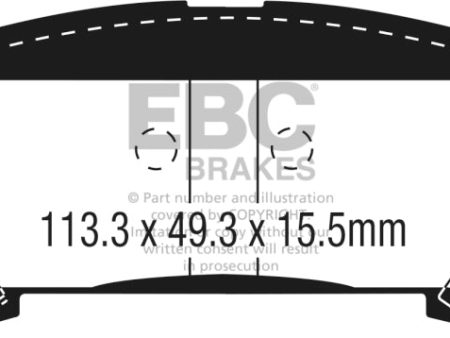 EBC 15+ Chevrolet Colorado 2.5 Ultimax2 Rear Brake Pads For Sale