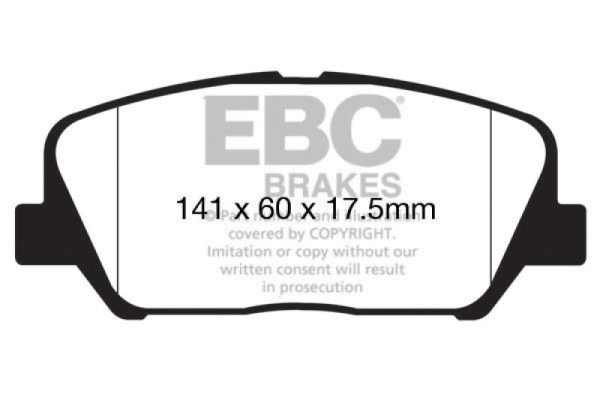 EBC 16+ Hyundai Veloster 1.6 Turbo Ultimax2 Front Brake Pads Supply