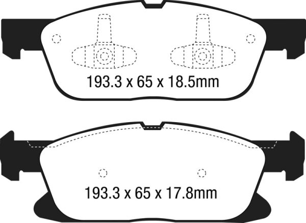 EBC 15+ Ford Edge 2.0 Turbo FWD Ultimax2 Front Brake Pads For Sale