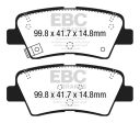 EBC 15+ Hyundai Sonata 1.6 Turbo (Elec Park Brake) Ultimax2 Rear Brake Pads For Sale