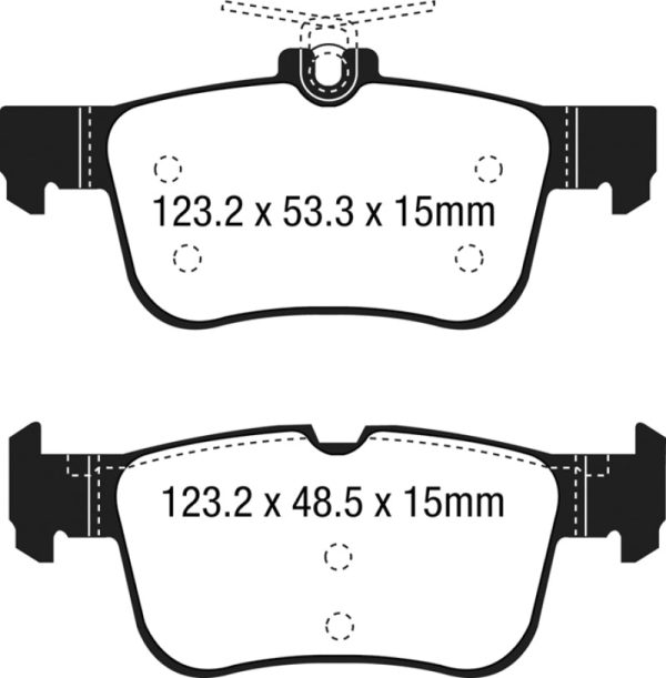 EBC 15+ Ford Edge 2.0 Turbo FWD Ultimax2 Rear Brake Pads on Sale