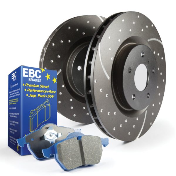 EBC S6 Brake Pad and Rotor Kit Fashion