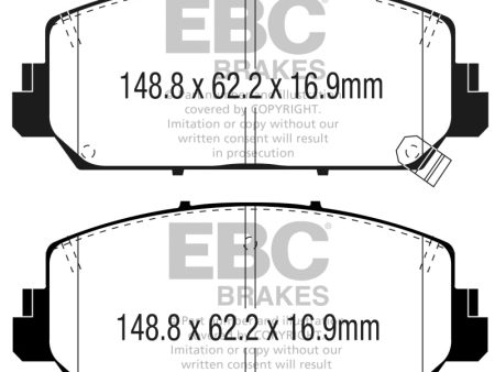 EBC 16+ Acura ILX 2.4 Ultimax2 Front Brake Pads Online Hot Sale