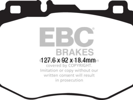 EBC 2016+ Mercedes-Benz GLC300 2.0L Turbo Ultimax2 Front Brake Pads Online